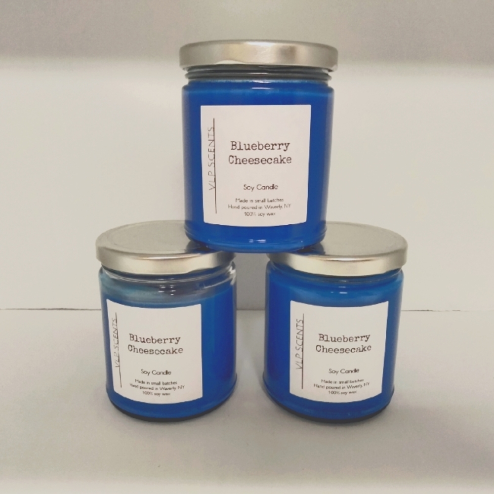 BLUEBERRY CHEESECAKE SOY CANDLE